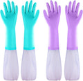 Elgood Reusable Long Sleeve Dishwashing Cleaning Gloves