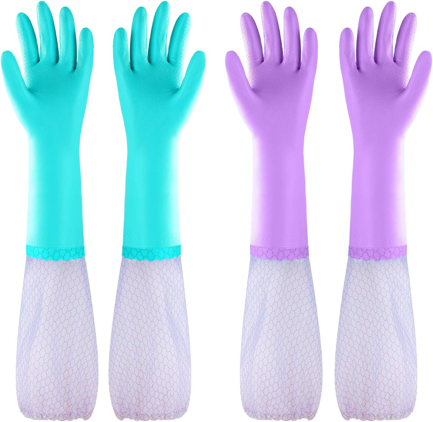 Elgood Reusable Long Sleeve Dishwashing Cleaning Gloves