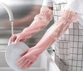 Dishwashing Cleaning Gloves Waterproof Tear-Resistant Household Rubber Cleaning Gloves with